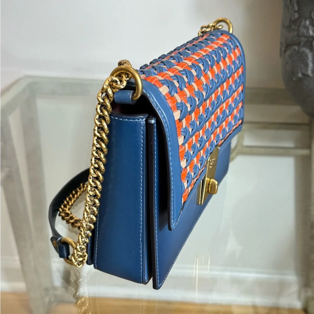 Coach‎ Hutton Shoulder/Crossbody Bag with Weaving. - Picture 5 of 10